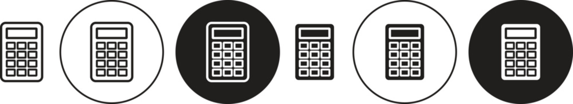 Calculator icon. flat illustration of vector icon for web UI UX