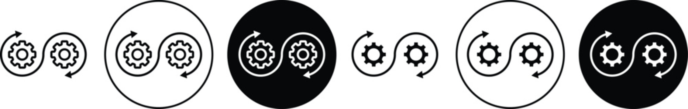 Devops icon. flat illustration of vector icon for web UI UX