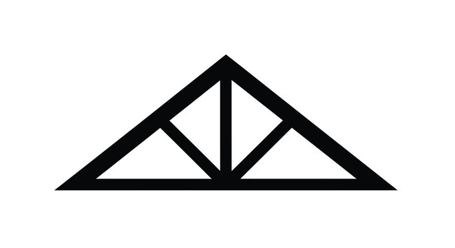 A stark black geometric design features a large equilateral triangle divided into smaller triangular sections high quality professional detailed modern elegant