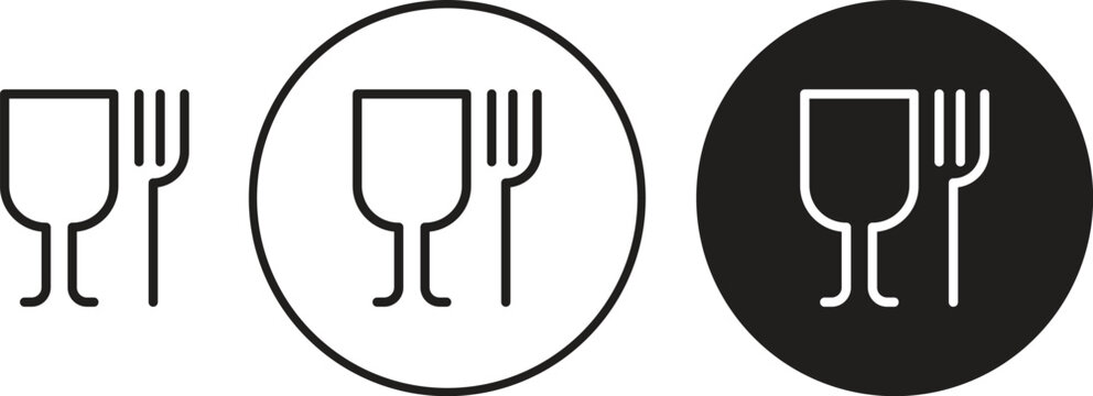 Food safe mark icon. flat illustration of vector icon for web UI UX