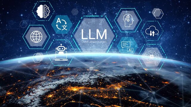 Advanced Technology Concept with Global Connectivity and Artificial Intelligence on Earth Displaying a Futuristic Digital Landscape and Natural Wonders Gluon.