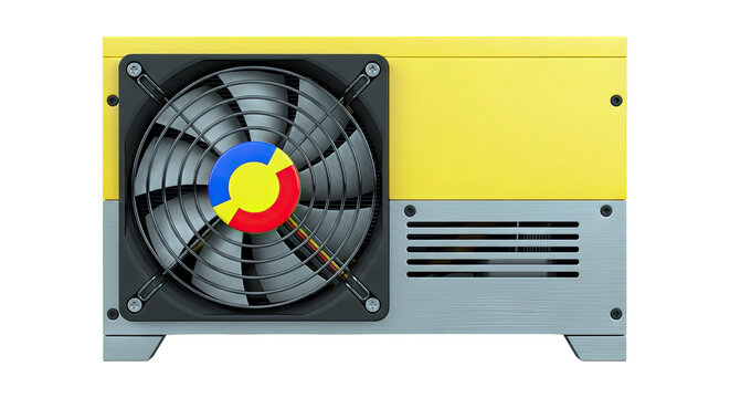 Computer Power Supply Unit with Fan and Ventilation