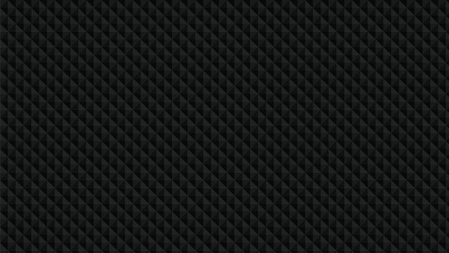 Premium black diamond pyramid texture background with 3D effect for luxury automotive and high end tech product branding
