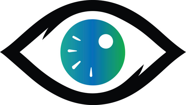 A human eye logo vector