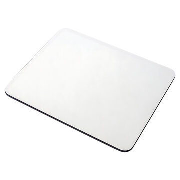 Blank White Rounded Corner Mouse Pad mousepad isolated isolated on a transparent background