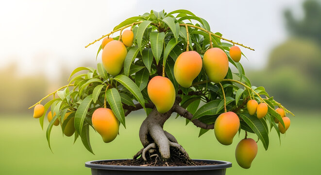 Ripe juicy oranges and mandarins hang from a leafy citrus tree and fill a fresh wooden basket, offering a healthy vitamin-rich harvest of sweet organic fruit in a sunny nature setting