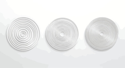 Fototapeta premium White Concentric Circle Patterns