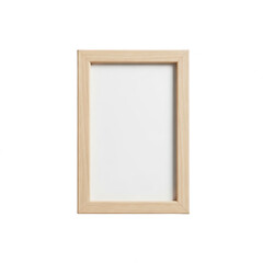 Obraz premium Light wooden framed window with a single pane and handle detail