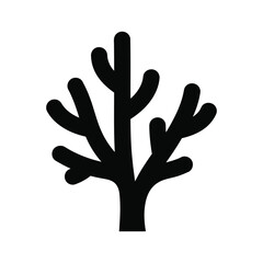 Fototapeta premium Tree Silhouette Branching Organic Shape