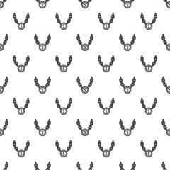 Repeating dollar sign chain necklaces creating a seamless background graphic