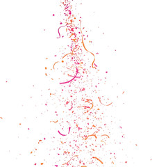 Fototapeta premium Colorful Confetti Exploding on White Background