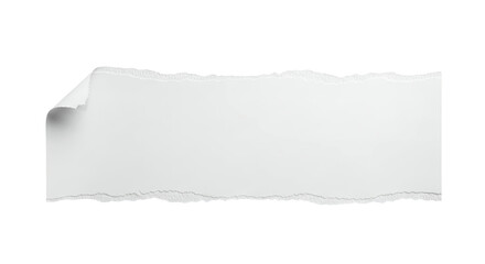 Obraz premium Torn White Paper Strip