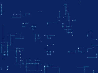 Obraz premium Abstract Digital Pathway Network Science Background Art