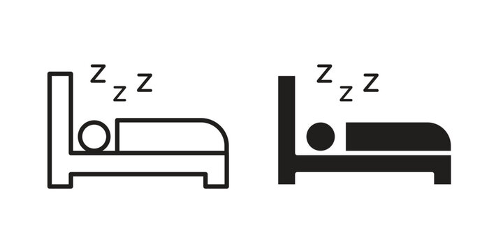 Deep sleep icon concept design set. Icon Element For Design