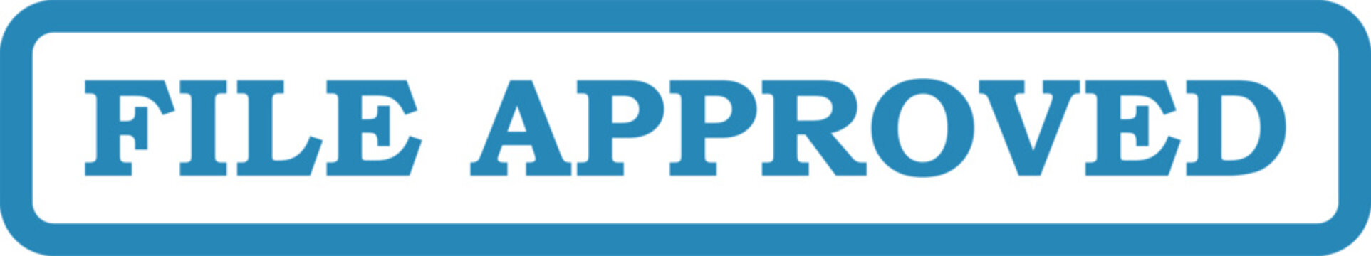 Vector file approved stamp for document control and authorization