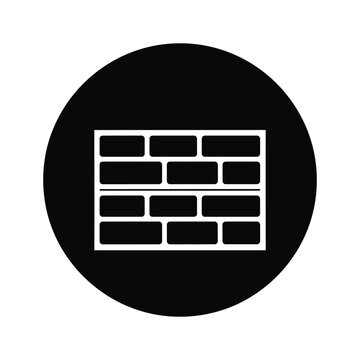 Brick Wall Icon Security Symbol