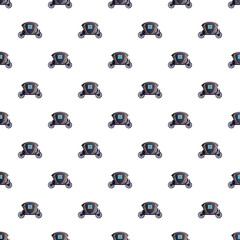Obraz premium Vintage royal carriage vector illustration creating a repeating old fashioned pattern