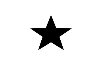 Fototapeta premium vector illustration of a star, star icon , black star icon