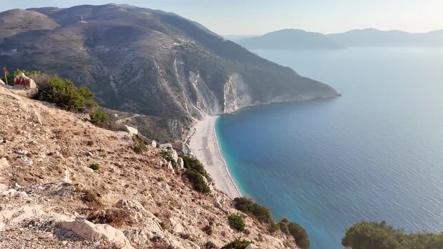 Amazing view of Myrtos Beach, Cephalonia, Ionian Islands, Greece