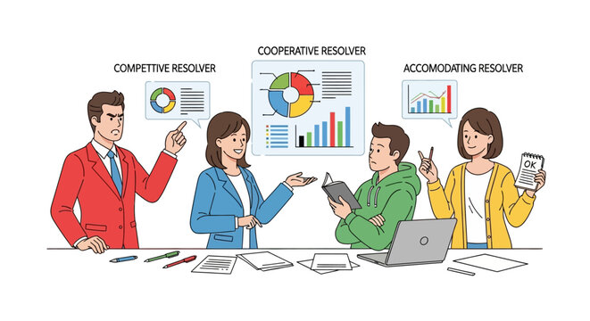 Conflict resolution styles competitive cooperative accommodating resolver