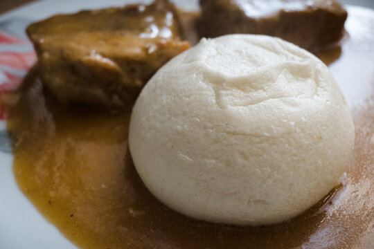 Pampuchy, in Polish cuisine, a type of large dumplings made from yeast dough and steamed.
