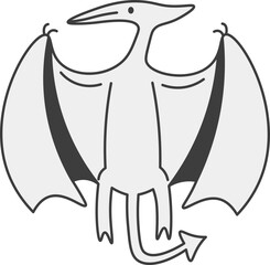 Illustration of a Pterodactyl © ChattPan