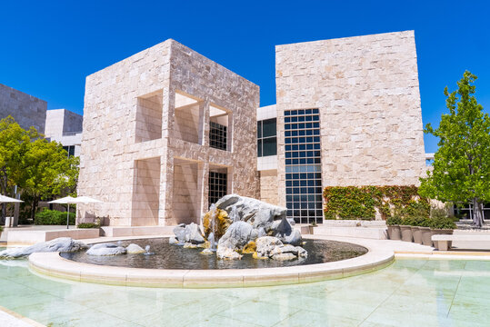 Los Angeles California, United States of America. The Getty Center a premier museum located on a hilltop in Los Angeles, specifically in the Brentwood neighbourhood.