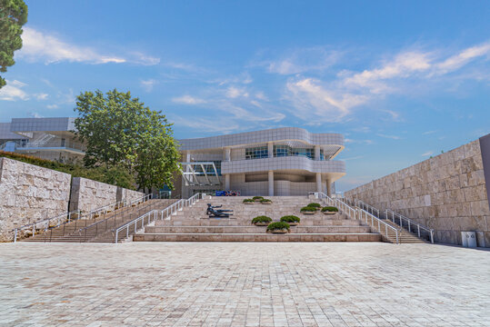 Los Angeles California, United States of America. The Getty Center a premier museum located on a hilltop in Los Angeles, specifically in the Brentwood neighbourhood.