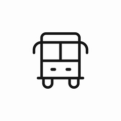 Fototapeta premium bus public transport icon sign vector