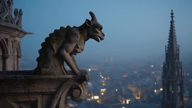 Gargoyle of a church.