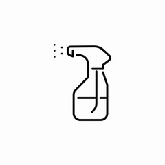 Obraz premium cleaning spray bottle icon sign vector