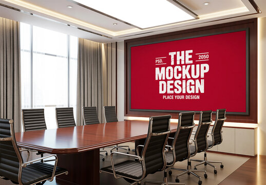 Conference Room Screen Mockup