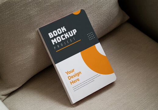 Realistic Hardcover Book Mockup
