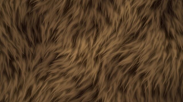 Brown Luxury Fur Texture Loop 4K Seamless Background