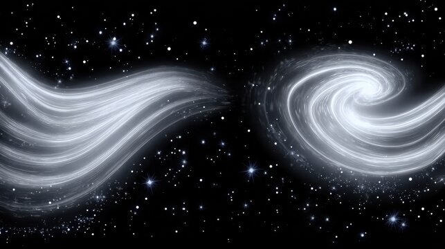 Vector pack of cold air and wind effects, including vortexes, gusts, and blizzard trails, with sparkling particles, ideal for use in animation, graphic design, or seasonal advertising.