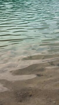 Sunken Bell Tower of Alt Graun in Lake Reschen South Tyrol Italy 4K