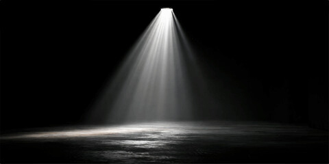 A luminous water fountain glows with vibrant blue light against the dark night sky, creating a wet landscape where the stream cascades like a colorful waterfall in a peaceful city park © Julia