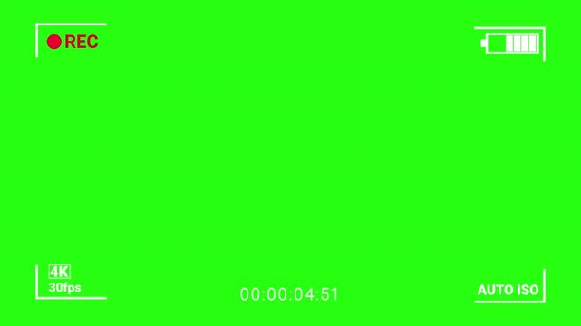 Recording screen overlay with alpha channel 4K green screen