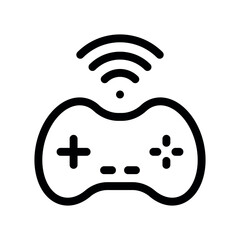 Wireless Gaming Controller Outline Symbol © dima040293
