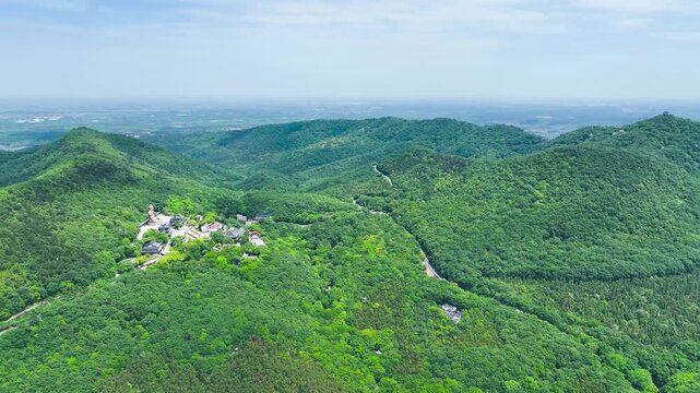 Maoshan Scenic Area Zhenjiang Mountain View Beautiful View 4k Aerial