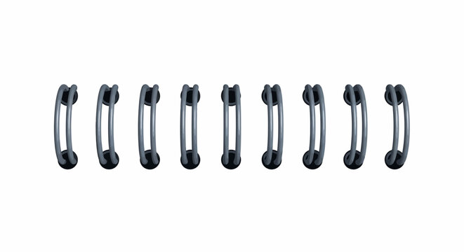 Binder spine spiral coils for document organization and binding