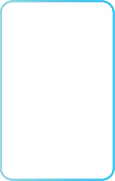 Photo of empty blue frame for questions quiz template border design 