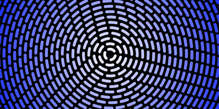 A futuristic 3d illustration of a blue binary code tunnel with neon glow and digital motion creates an abstract technology wallpaper featuring data circles and grid patterns in a dark space.