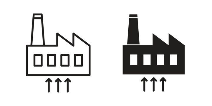 Geothermal Energy icon set, logo vector eps10