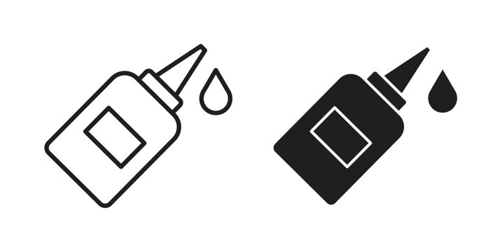 Glue icon set, logo vector eps10