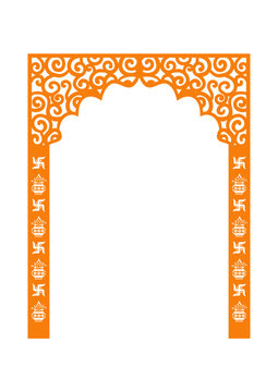indian temple entrace door frame
