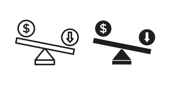 Leverage icon set, logo vector eps10