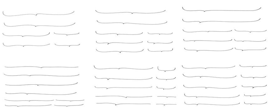 手書きの吹き出し、フレームデザインのセット