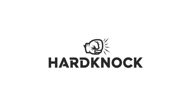 Hardknock Boxing Logo with Fist Icon.