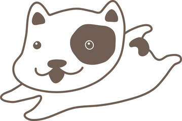 바둑이01_전신_선화_강아지_개_멍멍이_댕댕이_반려견 © minjin